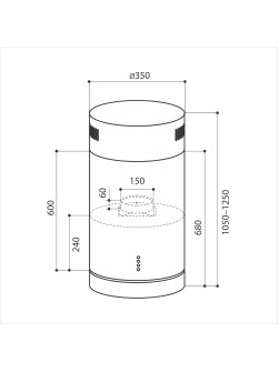 LEX Tubo Isola 350 Inox