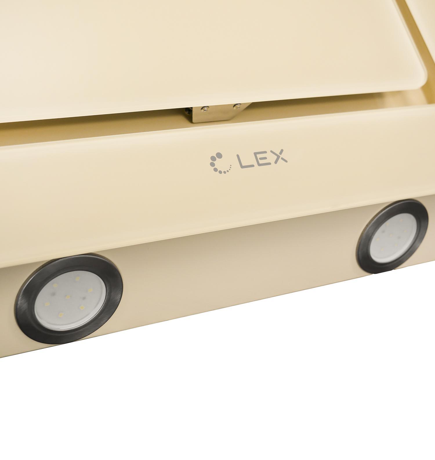 Наклонная кухонная вытяжка LEX Luna 600 Ivory