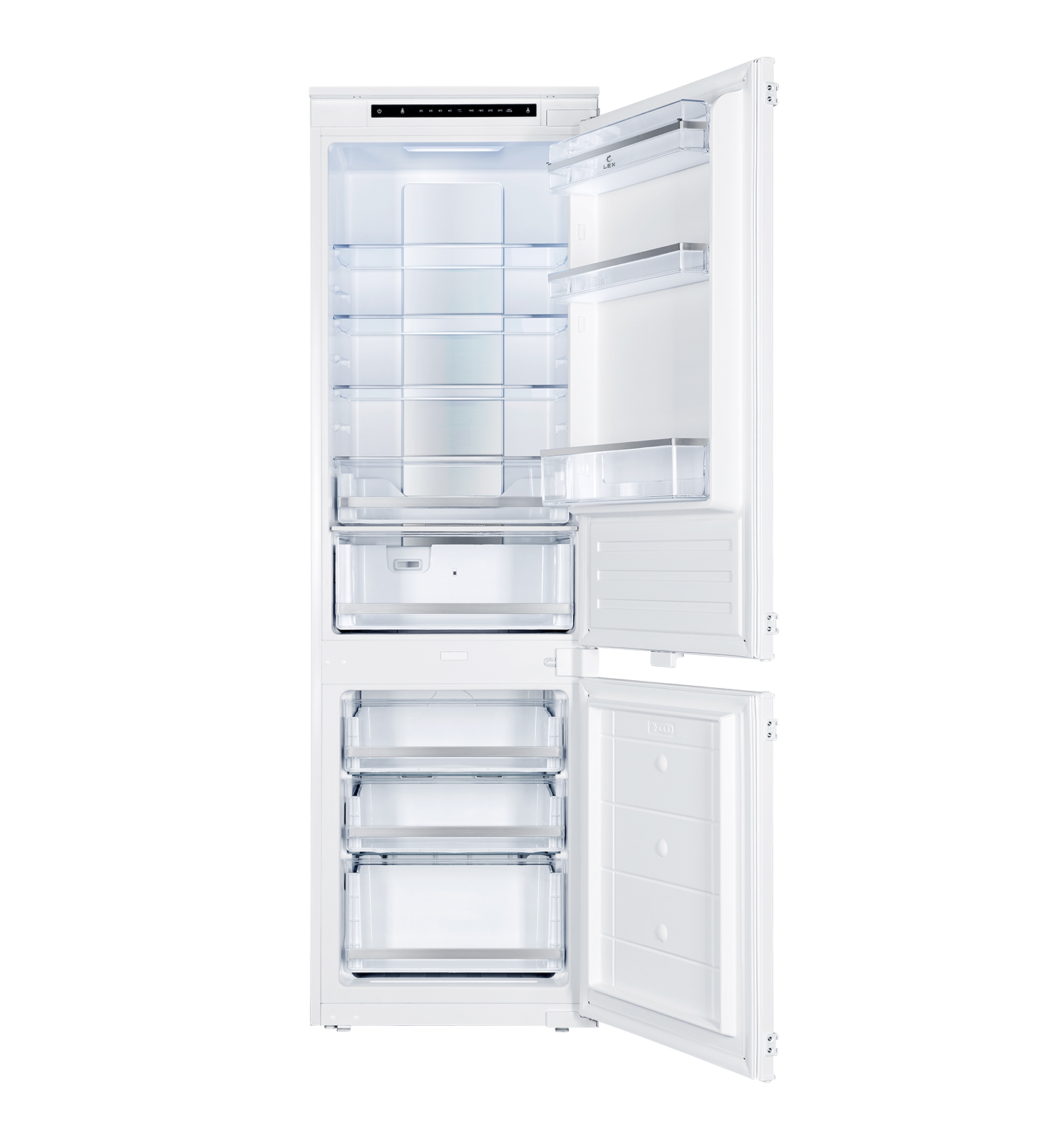 цена Холодильник двухкамерный встраиваемый LEX LBI177.2ID